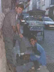 My professional shoe shiner.(Click to enlarge)